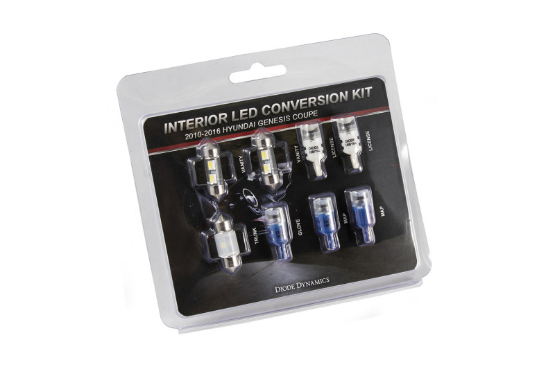 Diode Dynamics 10-16 Hyundai Genesis Coupe Interior Kit Stage 1 - Blue - DD0268