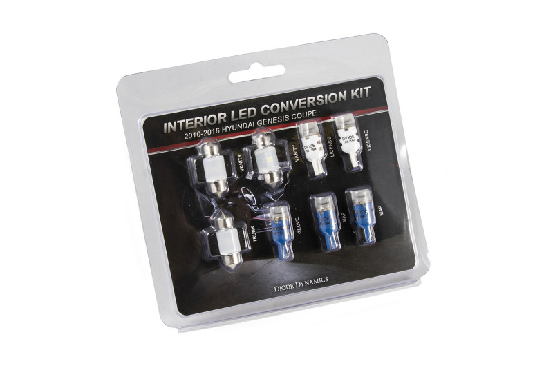 Diode Dynamics 10-16 Hyundai Genesis Coupe Interior Kit Stage 2 - Blue - DD0269