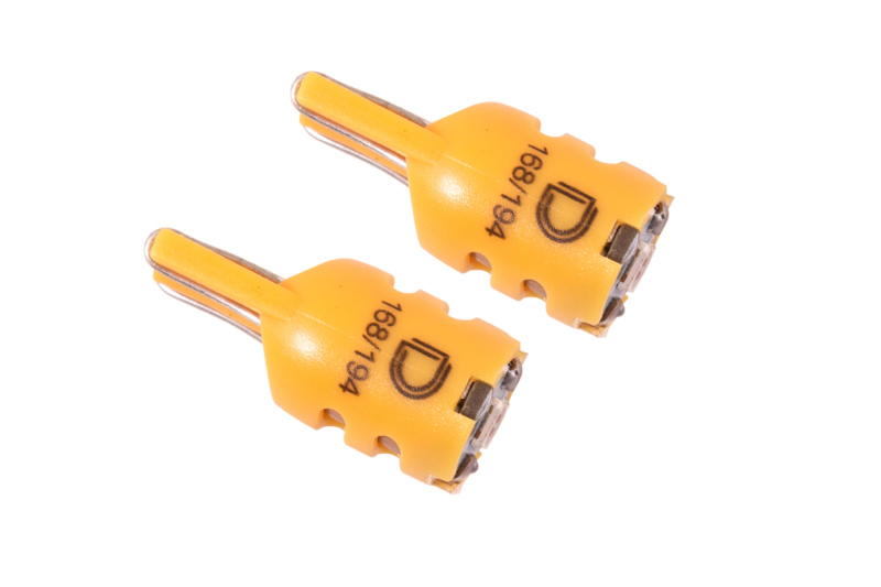 Diode Dynamics 194 LED Bulb HP5 LED - Amber Short (Pair) - DD0332P