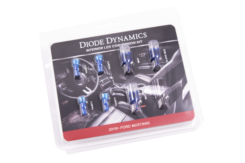 Diode Dynamics 18-19 Mustang Stage 1 Mustang Interior LED Light Kit - Blue - DD0355
