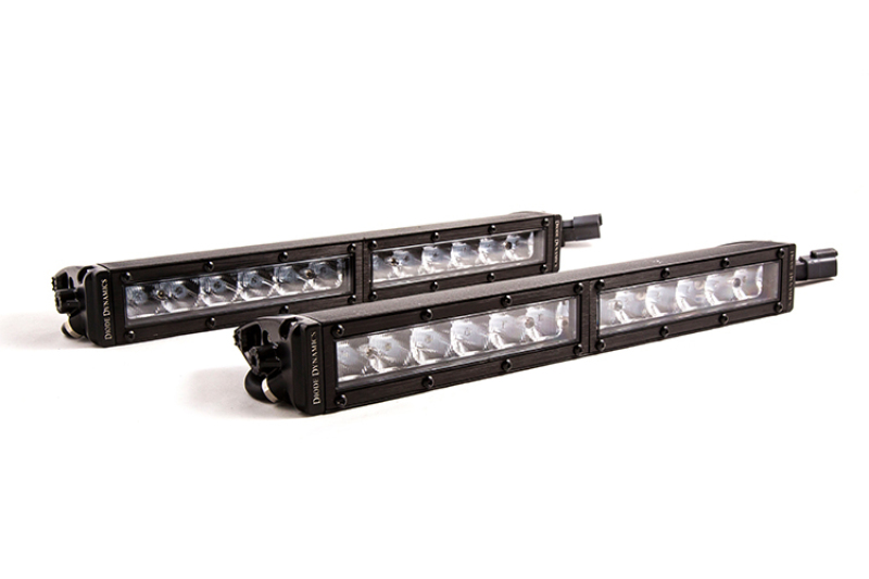 Diode Dynamics 12 In LED Light Bar Single Row Straight Clear Driving (Pair) Stage Series - DD5015P