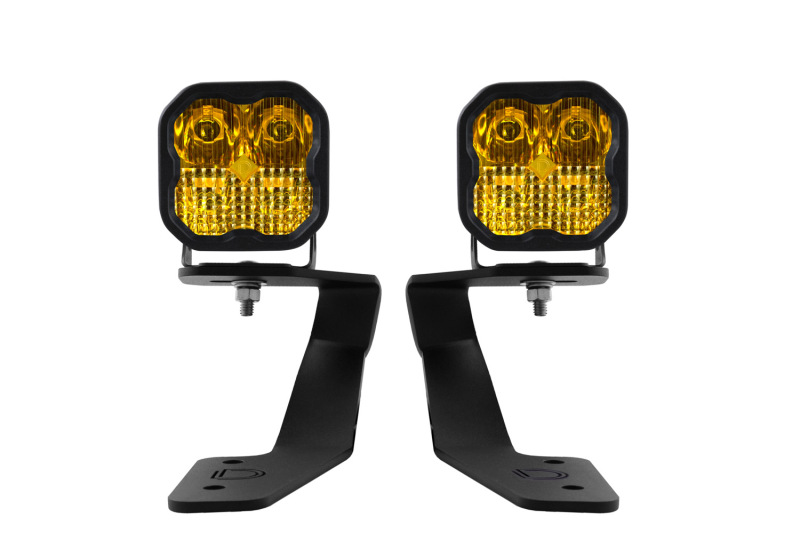 Diode Dynamics 18-21 Subaru Crosstrek Sport SS3 LED Ditch Light Kit - Yellow Combo - DD6559