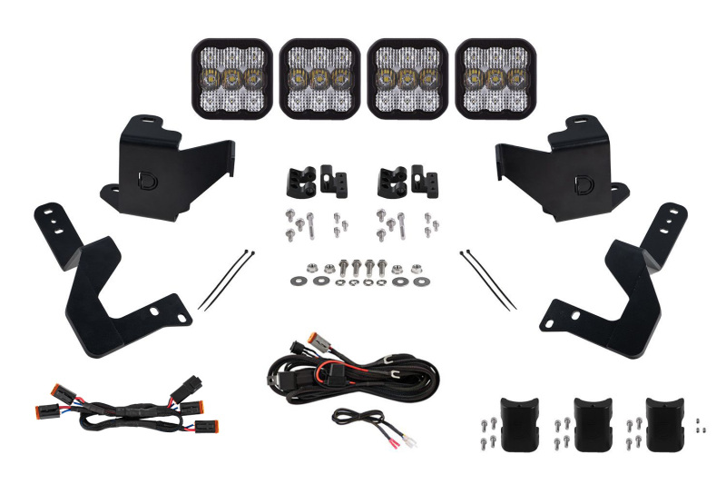 Diode Dynamics 2022 Toyota Tundra SS5 Grille CrossLink Lightbar Kit Sport - White Combo - DD7407