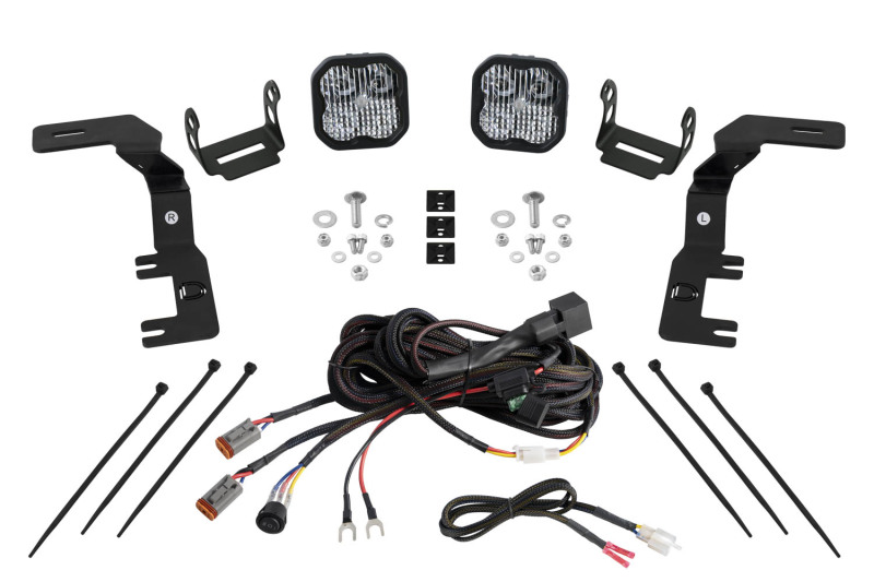 Diode Dynamics 2023+ Chevrolet Colorado Stage Series Ditch Light Kit SS3 Pro White Combo - DD7813