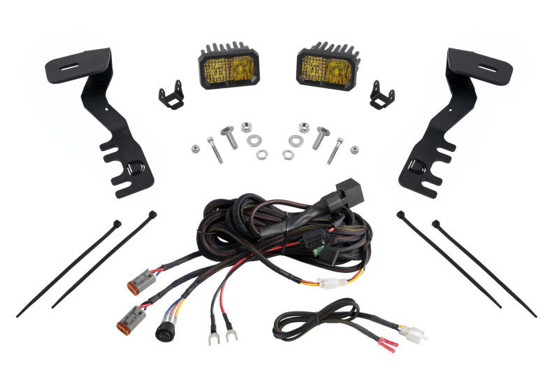Diode Dynamics  2024+ Toyota Tacoma Stage Series 2in LED Ditch Light Kit - Pro Yellow Combo - DD7937