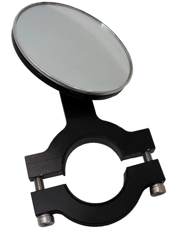 Fishbone Offroad Tube Door Mirror Billet Aluminum - Black Powdercoat - FB21114