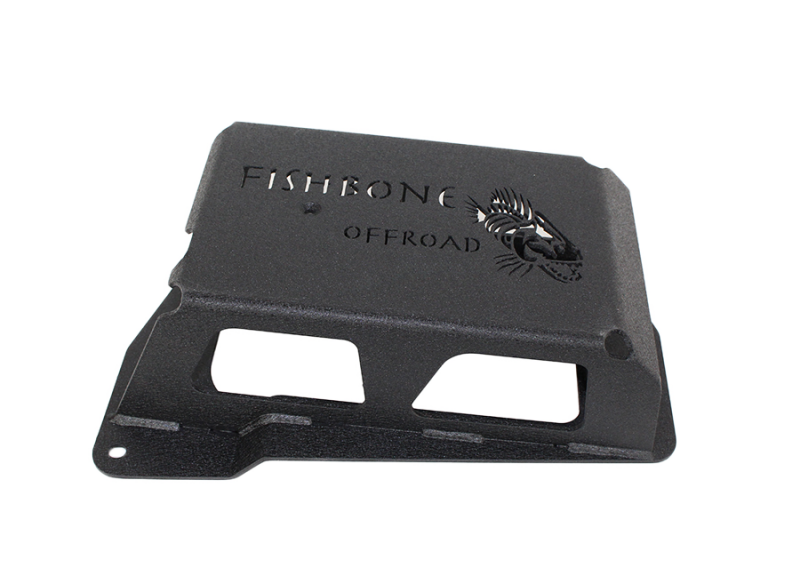 Fishbone Offroad 12-17 Jeep Wrangler JK Steel EVAP Canister Skid Plates - Black Textured Powdercoat - FB23064