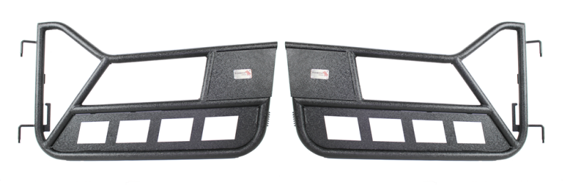 Fishbone Offroad 97-06 Jeep Wrangler TJ Front Tube Doors - Black Textured Powdercoat Steel - FB24077
