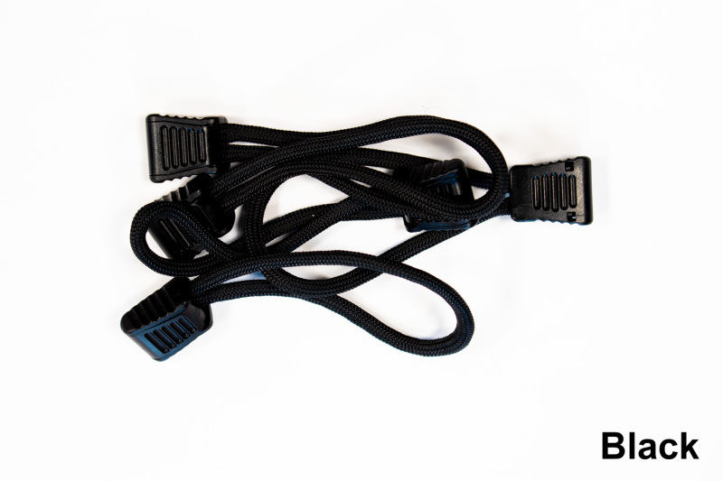 Fishbone Offroad Paracord Zipper Pulls 5 Pcs - Black - FB51279-B