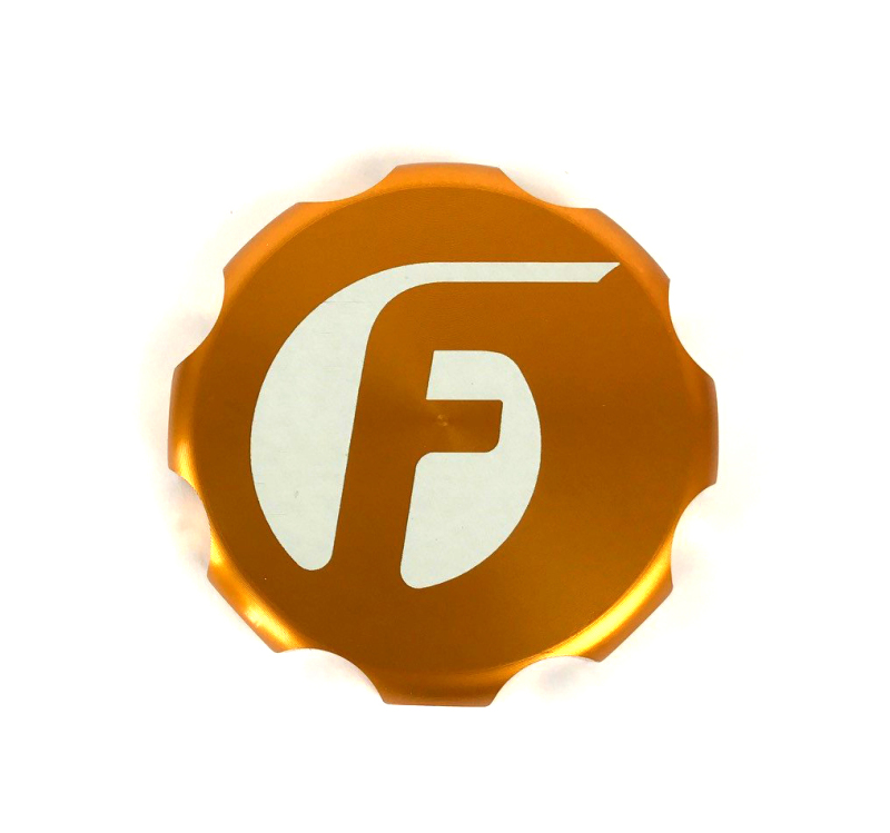 Fleece Performance 03-20016 Cummins Billet Oil Cap Cover - Orange - FPE-OC-CR-F-ORG