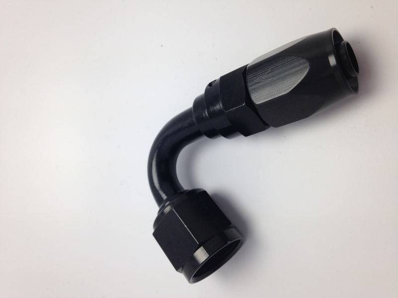 Fragola -16AN x 120 Degree Pro-Flow Hose End - Black - 231216-BL