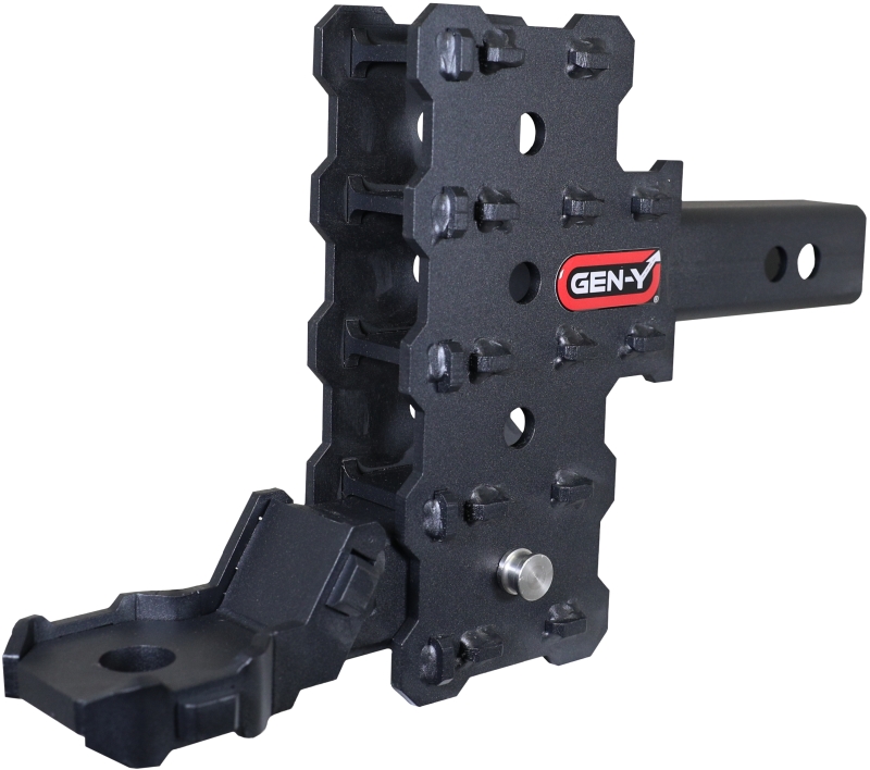 Gen-Y Phantom-X 2in Hollow Shank 4.5in Offset Drop 700lb TW 7K Hitch w/GH-13051X Plat Ball Mount - GH-13154X