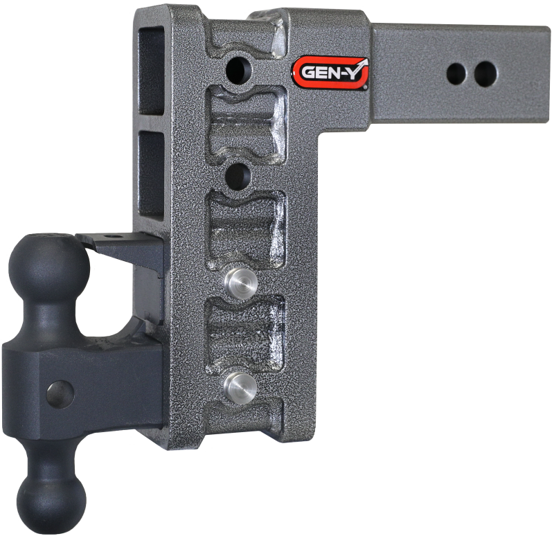 Gen-Y Mega Duty 3in Shank 9in Drop 3.5K TW 32K Hitch w/GH-0161 Dual-Ball/GH-0162 Pintle Lock - GH-1724