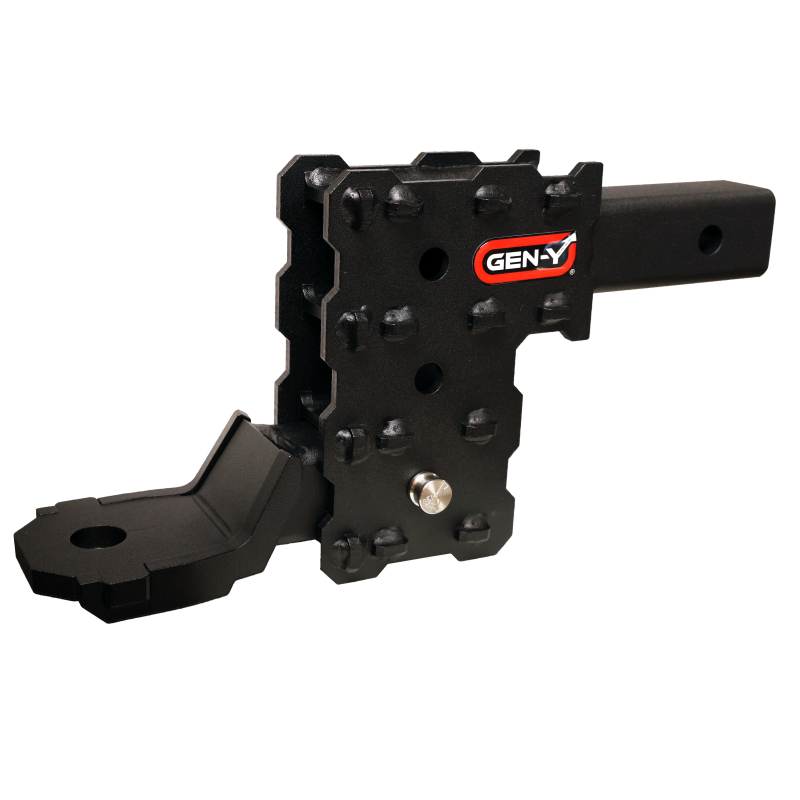 Gen-Y Phantom-X 2in Solid Shank 4.5in Drop 1K TW 10K Hitch w/GH-103705 Platinum Ball Mount - GH-2613XP