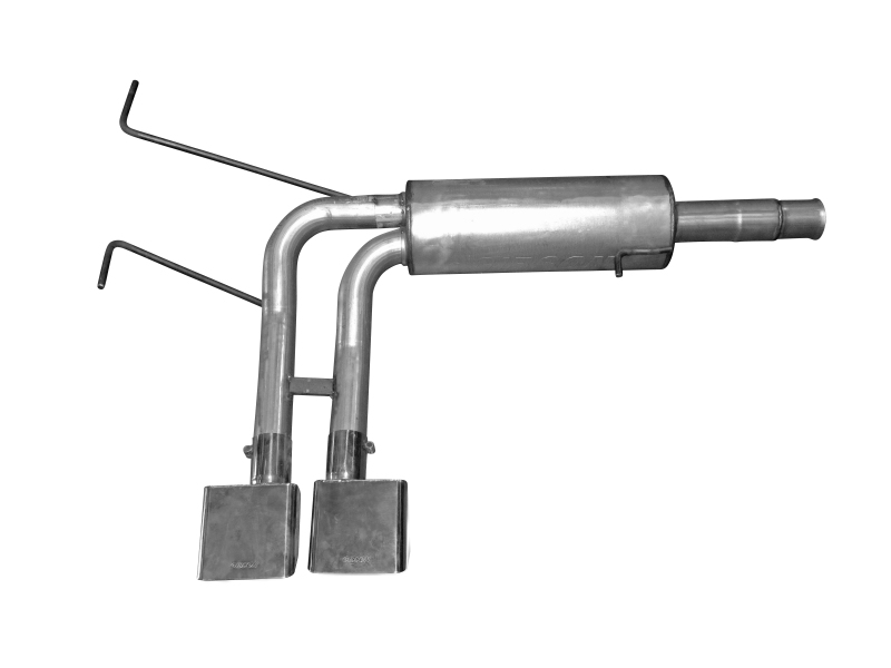 Gibson 10-13 Chevrolet Silverado 1500 LS 4.8L 2.5in Cat-Back Super Truck Exhaust - Stainless - 65667