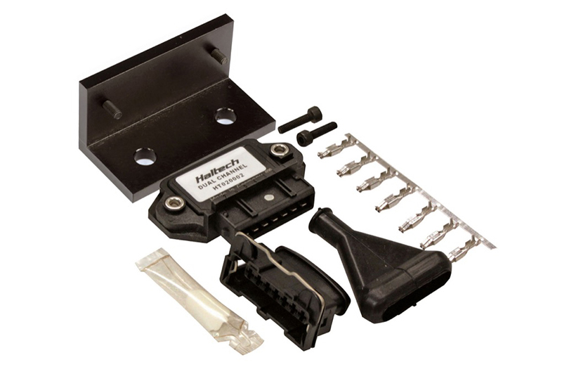Haltech Dual Channel OEM Igniter (DUMB) w/Plugs/Pins/Mounting Bracket/Paste - HT-020002