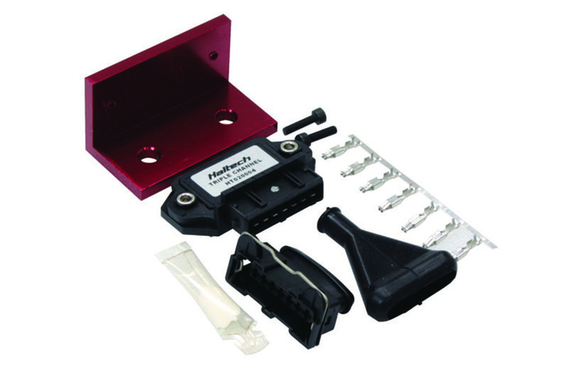Haltech Triple Channel OEM Igniter (DUMB) w/Plugs/Pins/Mounting Bracket/Paste - HT-020004