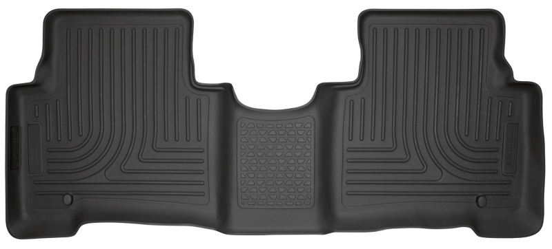 Husky Liners 13-15 Hyundai Sante Fe GLS/Limited WeatherBeater 2nd Seat Black Floor Liners - 14861