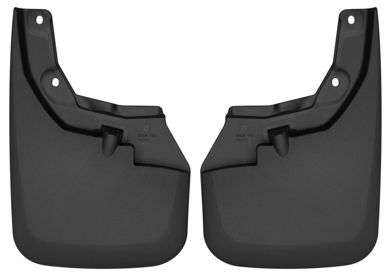 Husky Liners 16-22 Toyota Tacoma w/ OE Fender Flares Custom Molded Front Mud Guards - Black - 56941