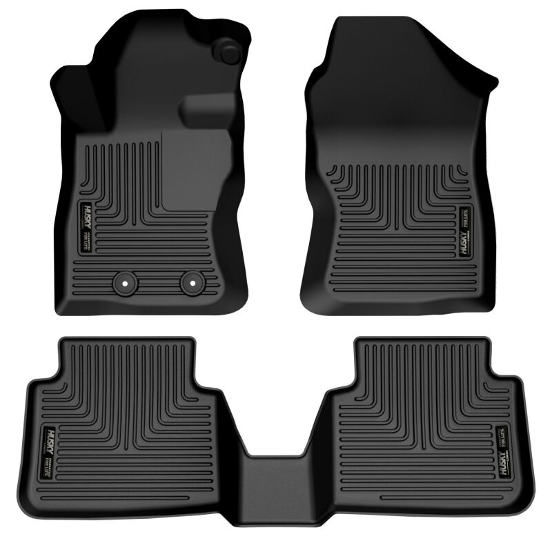 Husky Liners 2024 Subaru Crosstrek Weatherbeater Black Front & 2nd Seat Floor Liners - 95451