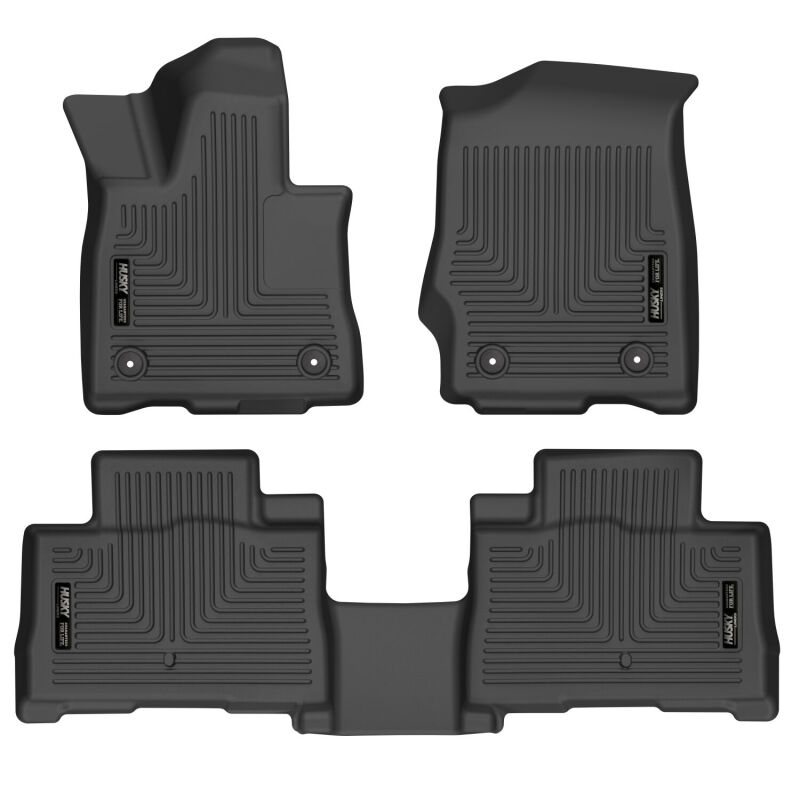 Husky Liners 20-21 Lincoln Aviator w 2nd Row Bench/Buckets Weatherbeater Front/2nd Seat Liners - BLK - 99331