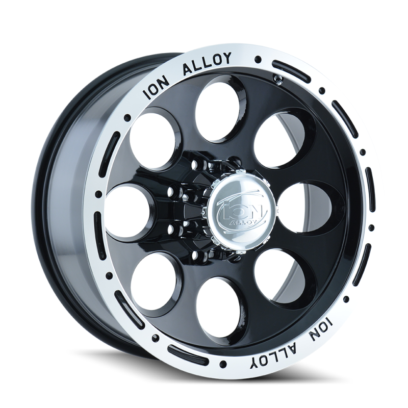 ION Type 174 17x9 / 8x170 BP / 0mm Offset / 130.8mm Hub Black/Machined Wheel - 174-7970B