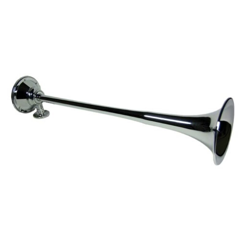 Kleinn Chrome Roof Mount Single Horn/ 21.5In - Chrome-Plated Spun Copper - 411