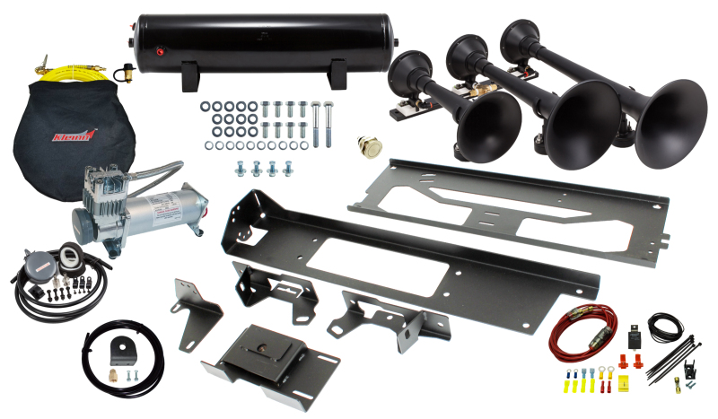 Kleinn 17-22 Ford F-250/ F-350/ F-450 Onboard Air System w/ Model 730 Horns - SDKIT17-734