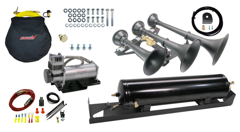 Kleinn 17-22 Ford F-250/ F-350 Onboard Air System w/ Model 730 Horns - SDKIT17-734STL