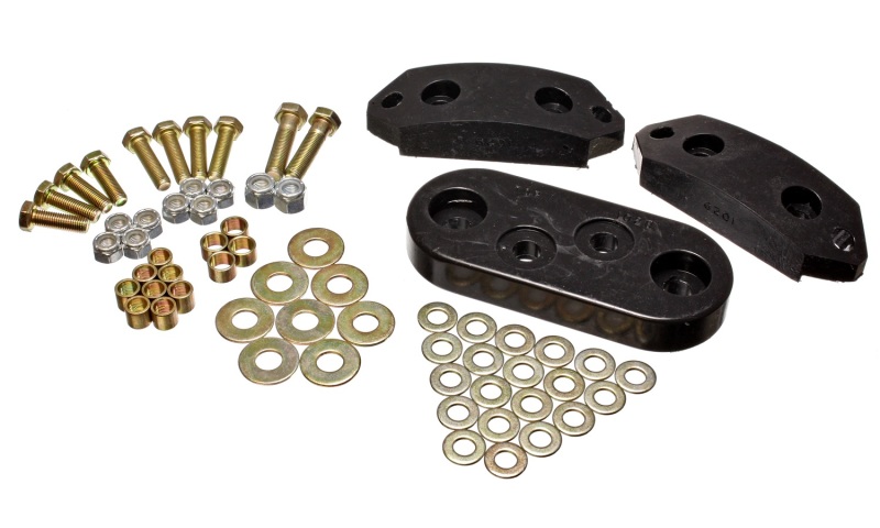 Energy Suspension 61-73 VW Beetle/70-73 Super Beetle Black Motor and Trans Mount Bushings (Inc H/W) - 15.1101G