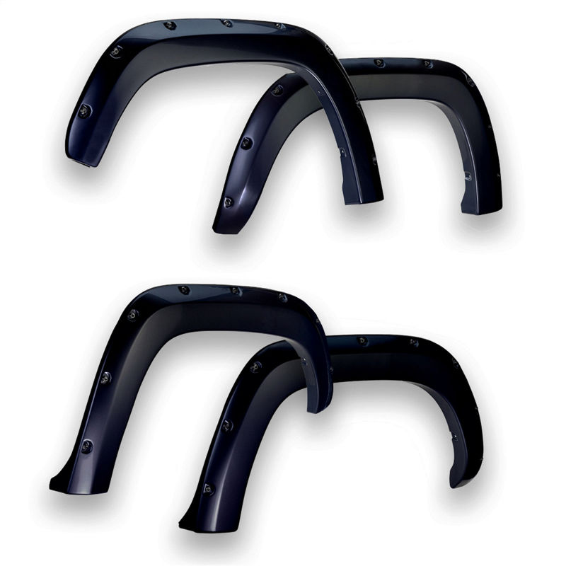 EGR 11-15 Ford Super Duty Bolt-On Look Color Match Fender Flares - Set - Carbon Black - 793814-G1
