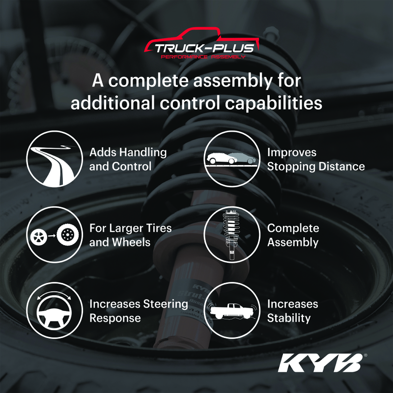 KYB Shocks & Struts Truck Plus 17-23 Lexus GX460 Front Right Performance Assembly - SRG4714