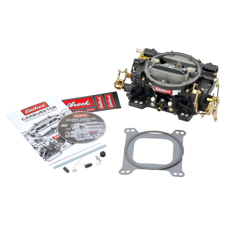 Edelbrock Carburetor Performer Series 4-Barrel 750 CFM Manual Choke Black Finish - 14073