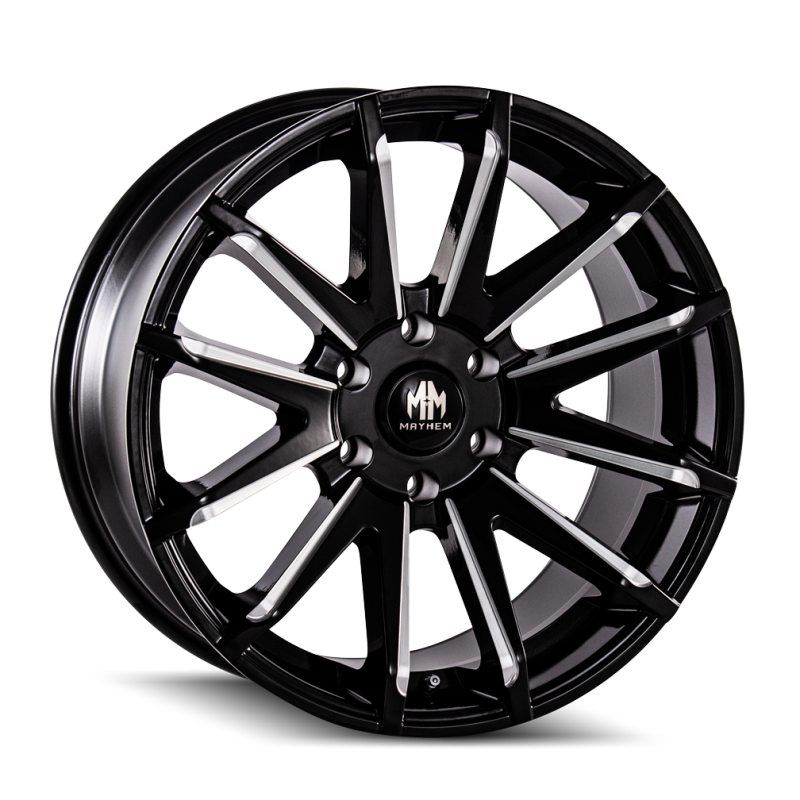 Mayhem 8109 Crossfire 20x9.5 / 6x135 BP / 25mm Offset / 87.1mm Hub Black w/ Milled Spokes Wheel - 8109-2936BM25