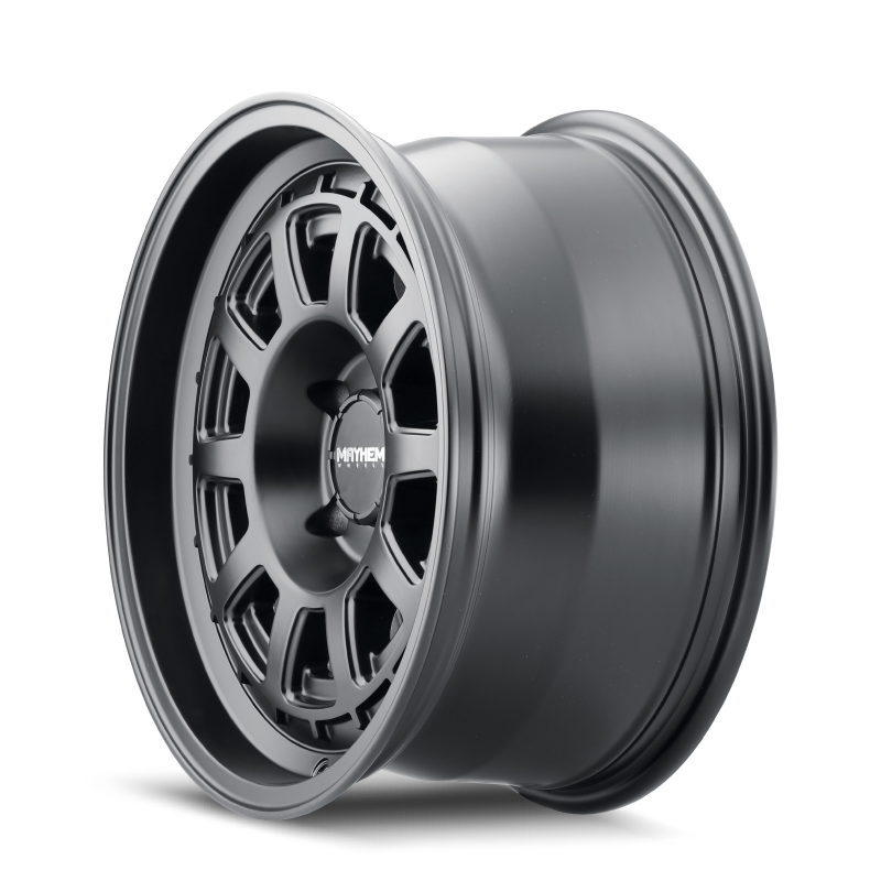 Mayhem 8303 Voyager 17x8.5 / 6x139.7 BP / 18mm Offset / 106mm Hub Matte Black Wheel - 8303-7883MB18