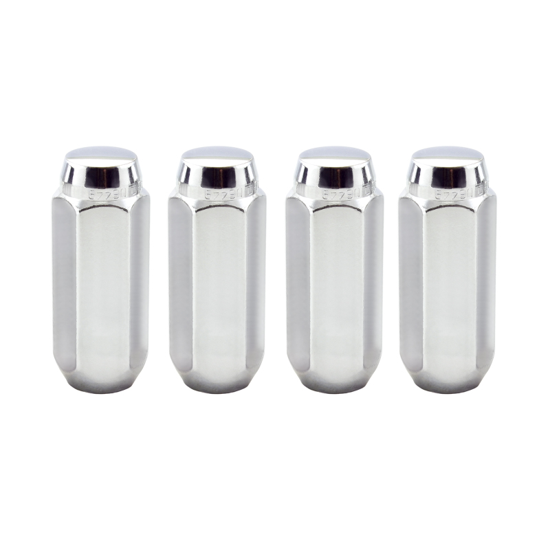 McGard Hex Lug Nut (Cone Seat / Duplex) M14X2.0 / 13/16 Hex / 2.25in. Length (4-Pack) - Chrome - 64020