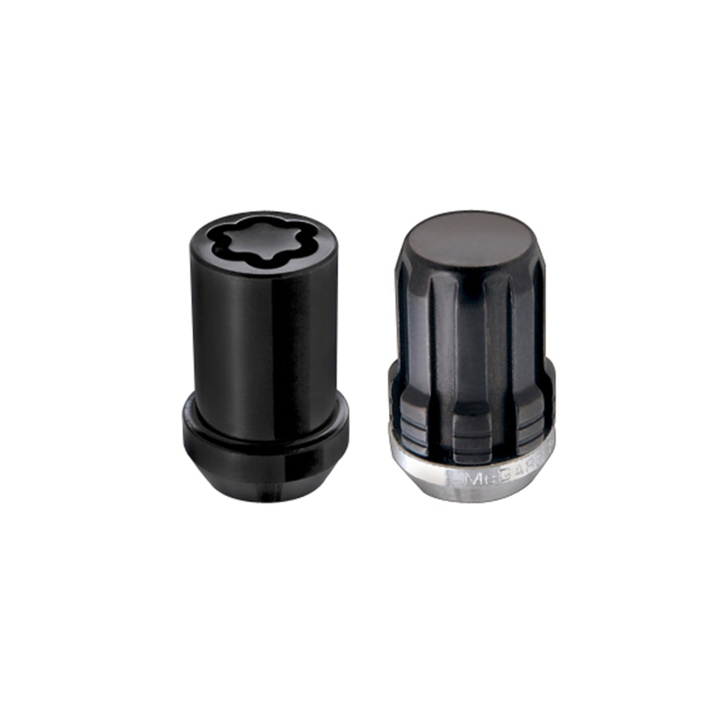 McGard SplineDrive Tuner 4 Lug Install Kit w/Locks & Tool (Cone) M12X1.25 / 13/16 Hex - Blk - 65454BK