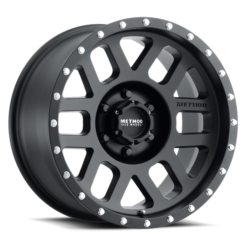 Method MR306 Mesh 17x8.5 0mm Offset 6x135 94mm CB Matte Black Wheel - MR30678516500