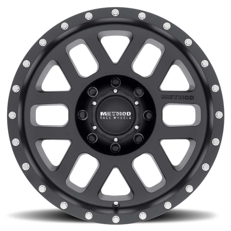 Method MR306 Mesh 18x9 -12mm Offset 8x6.5 130.81mm CB Matte Black Wheel - MR30689080512N