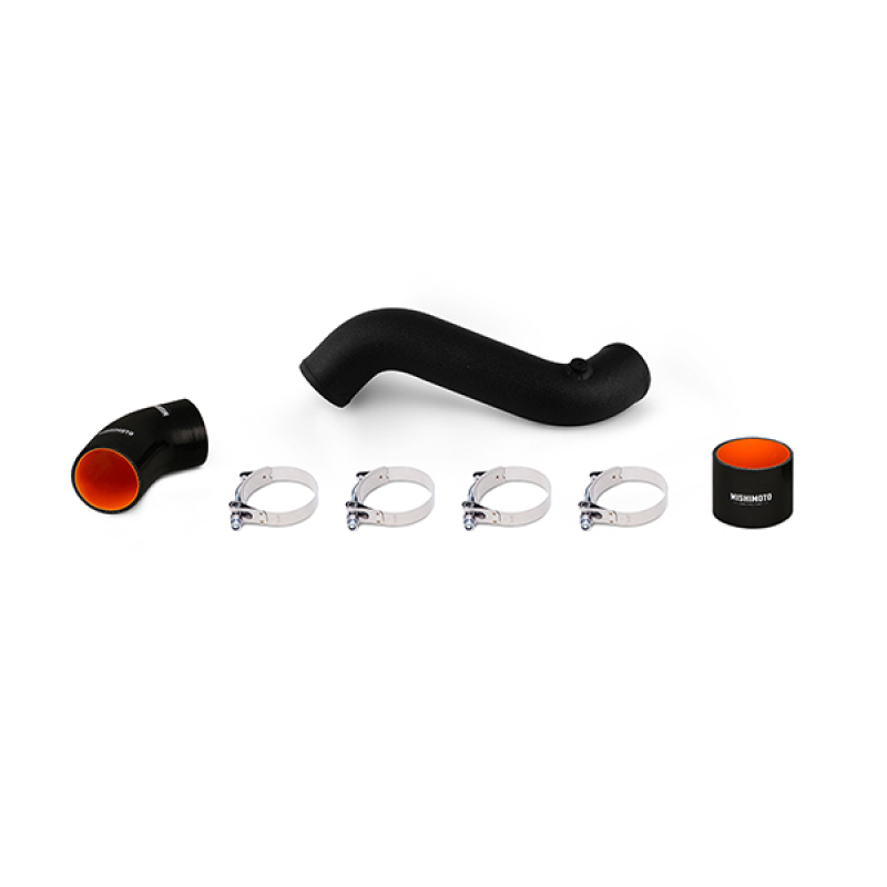 Mishimoto 2015 Ford Mustang EcoBoost 2.3L Intercooler Cold Side Wrinkle Black Pipe and Boot Kit - MMICP-MUS4-15CWBK