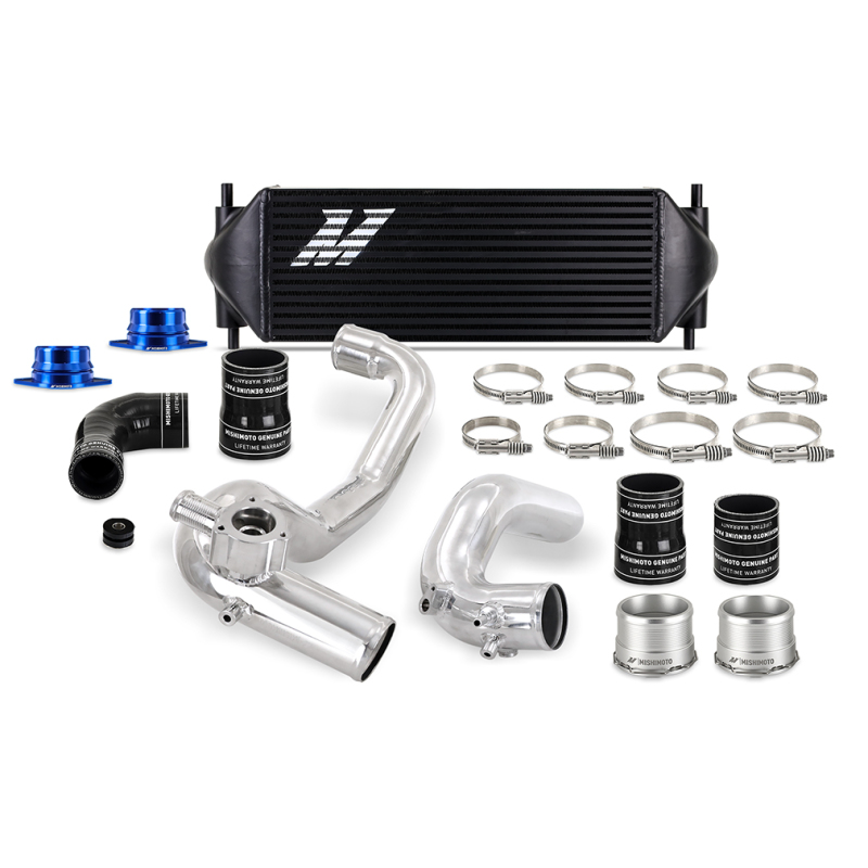 Mishimoto 21+ 2.3L Bronco Stock Location INT Kit P Pipes BK Core - MMINT-BR23-21KPBK