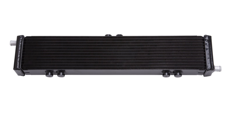 Edelbrock Heat Exchanger Single Pass Dual Row 22 000 Btu/Hr 26 5In W X 5In H X 2 62In D Black - 15406