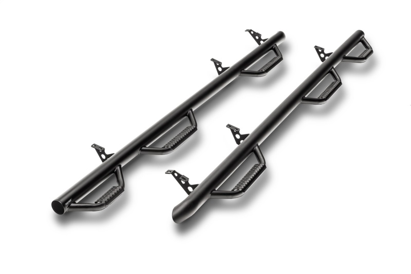N-Fab Nerf Step 02-08 Dodge Ram 1500/2500/3500 Quad Cab 8ft Bed - Tex. Black - Bed Access - 3in - D02107QC-6-TX