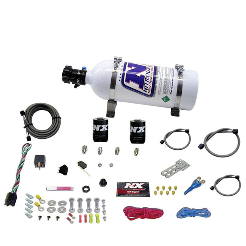 Nitrous Express Dodge EFI Race Single Nozzle Nitrous Kit (100-250HP) w/5lb Bottle - 20316-05