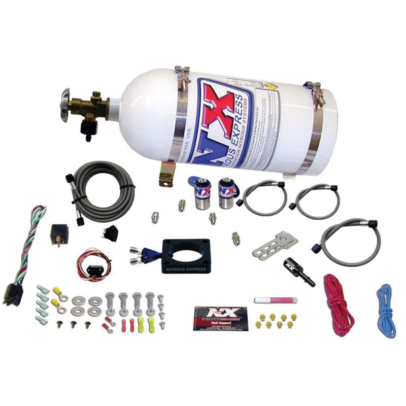 Nitrous Express 13-16 Dodge Dart 1.4L Turbo Nitrous Plate Kit (35-100HP) w/10lb Bottle - 20941-10