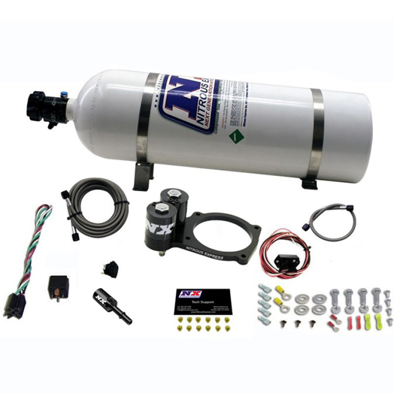 Nitrous Express Dodge Hellcat/Demon Nitrous Plate Kit w/15lb Bottle - 20943-15
