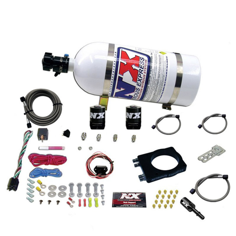 Nitrous Express 90mm Hemi Plate System (50-400hp) w/10lb Bottle - 20990-10