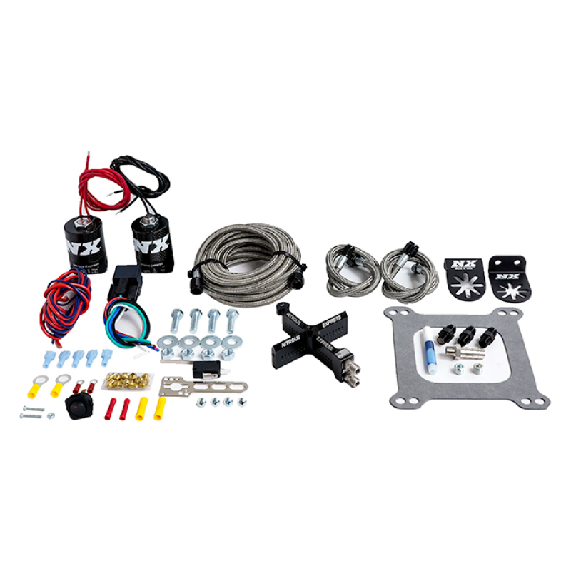 Nitrous Express 4150 Covert Crossbar Plate System Stage 6 50-300HP (w/o Bottle) - 63041-00