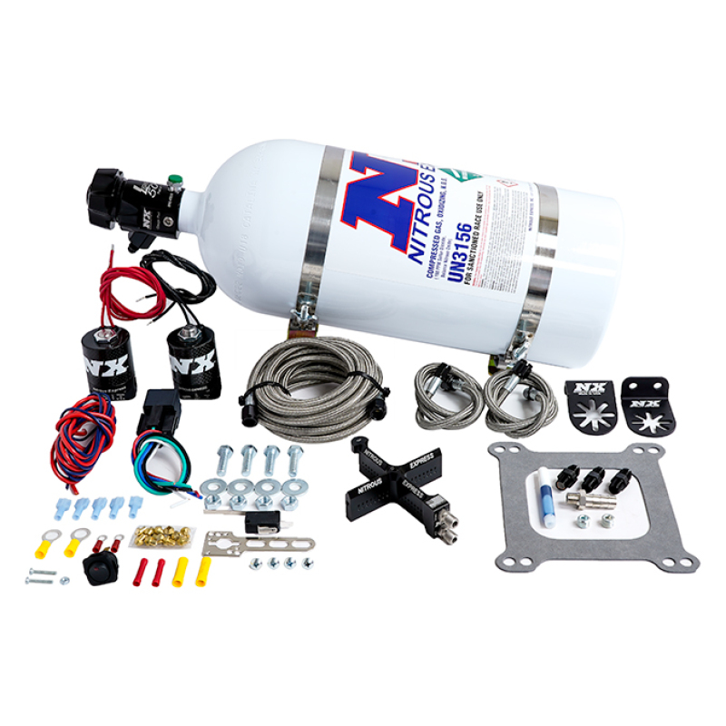 Nitrous Express 4150 Covert Crossbar Plate System Pro Power 100-500HP (10lb Bottle) - 63541-10