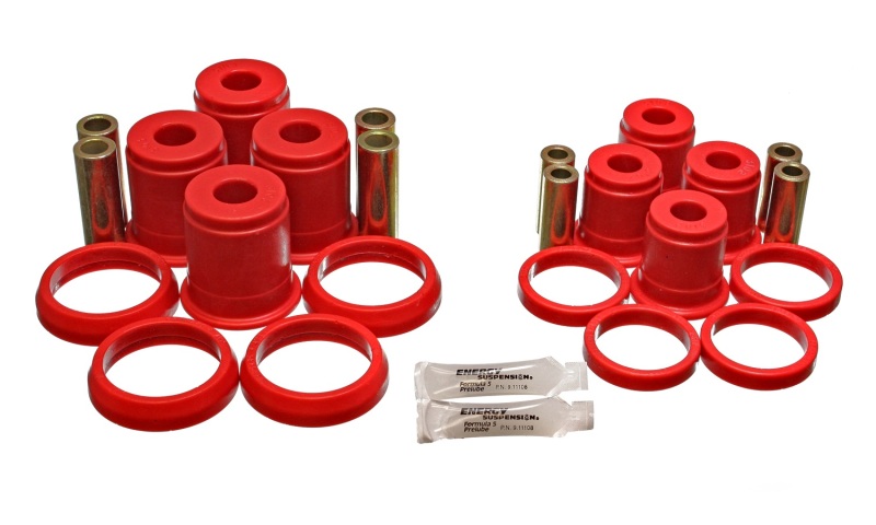 Energy Suspension 93-98 Jeep Grand Cherokee Red Rear Control Arm Bushings-Must reuse OEM Outer Shell - 2.3104R